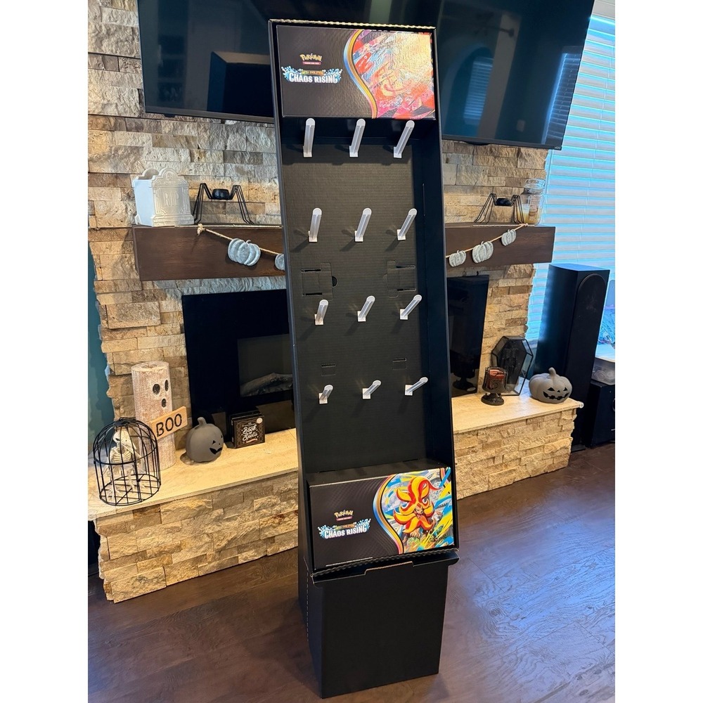 2026 Pokémon Chaos Rising Retail Store Hanger Display Case NO PACKS